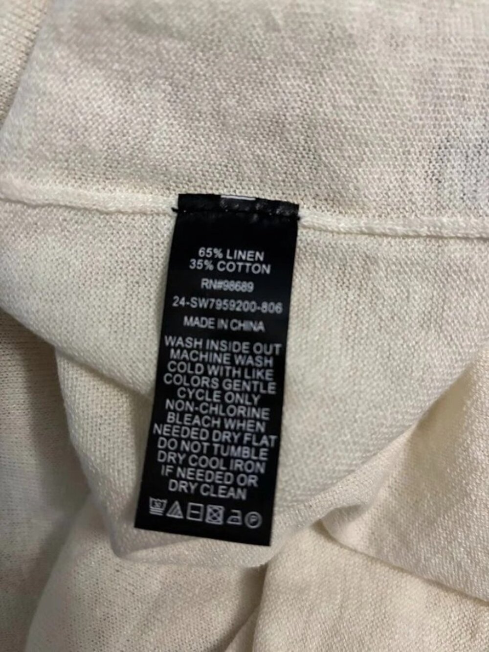 Todd Snyder Textured Linen Crew Sweater Size XXL Bisque NWT 198 - Picture 6 of 11